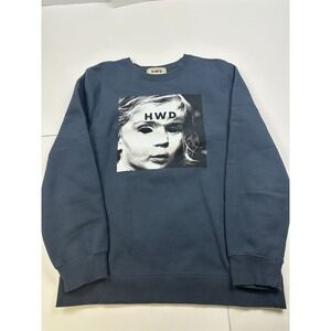 HALFWAY DEAD Blue HWD Sweatshirt Crew Neck Pullover Size Large Unisex